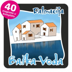 Magneti gradić EKO C 07 B Baška Voda komplet 40 ili 20 kom