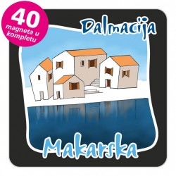 Magneti gradić EKO C 07 B Makarska komplet 40 ili 20 kom