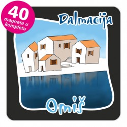 Magneti gradić EKO C 07 B Omiš komplet 40 ili 20 kom