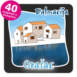 Magneti gradić EKO C 07 B Orašac komplet 40 ili 20 kom