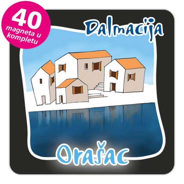 Magneti gradić EKO C 07 B Orašac komplet 40 ili 20 kom