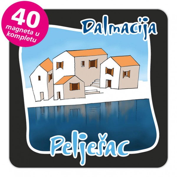 Magneti gradić EKO C 07 B Pelješac komplet 40 ili 20 kom