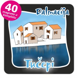 Magneti gradić EKO C 07 B Tučepi komplet 40 ili 20 kom