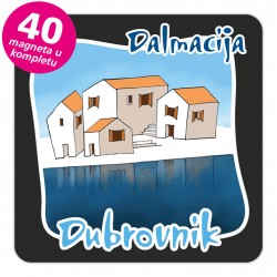Magneti gradić EKO C 07 B Dubrovnik komplet 40 ili 20 kom