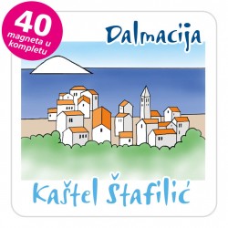 Magneti gradić EKO C 08 W Kaštel Štafilić komplet 40 ili 20 kom