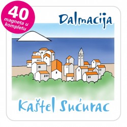 Magneti gradić EKO C 08 W Kaštel Sućurac Kuk komplet 40 ili 20 kom