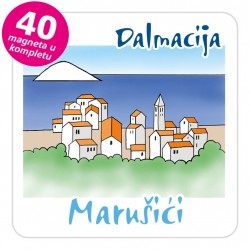 Magneti gradić EKO C 08 W Marušići komplet 40 ili 20 kom