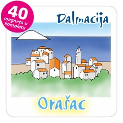 Magneti gradić EKO C 08 W Orašac komplet 40 ili 20 kom