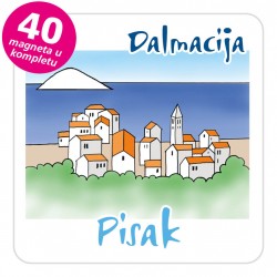 Magneti gradić EKO C 08 W Pisak komplet 40 ili 20 kom