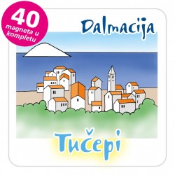 Magneti gradić EKO C 08 W Tučepi komplet 40 ili 20 kom