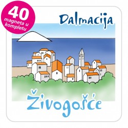 Magneti gradić EKO C 08 W Živogošće komplet 40 ili 20 kom