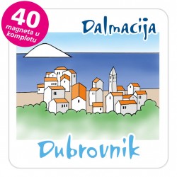 Magneti gradić EKO C 08 W Dubrovnik komplet 40 ili 20 kom