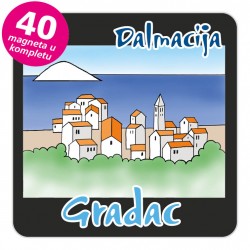 Magneti gradić EKO C 08 B Gradac komplet 40 ili 20 kom