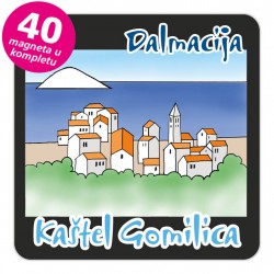 Magneti gradić EKO C 08 B Kaštel Gomilica komplet 40 ili 20 kom