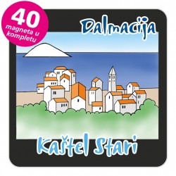 Magneti gradić EKO C 08 B Kaštel Stari komplet 40 ili 20 kom