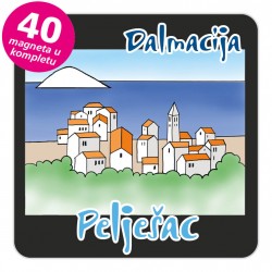 Magneti gradić EKO C 08 B Pelješac komplet 40 ili 20 kom