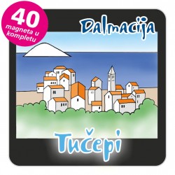 Magneti gradić EKO C 08 B Tučepi komplet 40 ili 20 kom