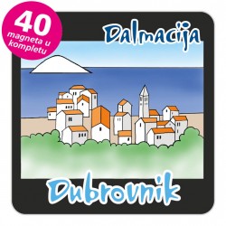 Magneti gradić EKO C 08 B Dubrovnik komplet 40 ili 20 kom