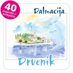 Magneti gradić EKO C 09 W Drvenik komplet 40 ili 20 kom