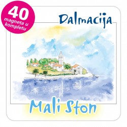 Magneti gradić EKO C 09 W Mali Ston komplet 40 ili 20 kom