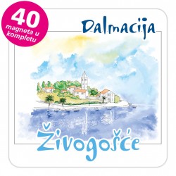 Magneti gradić EKO C 09 W Živogošće komplet 40 ili 20 kom