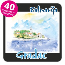 Magneti gradić EKO C 09 B Gradac komplet 40 ili 20 kom