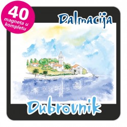 Magneti gradić EKO C 09 B Dubrovnik komplet 40 ili 20 kom
