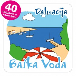 Magneti plaža EKO C 10 W Baška Voda komplet 40 ili 20 kom