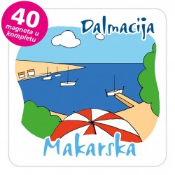 Magneti plaža EKO C 10 W Makarska komplet 40 ili 20 kom