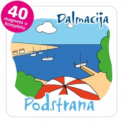 Magneti plaža EKO C 10 W Podstrana komplet 40 ili 20 kom