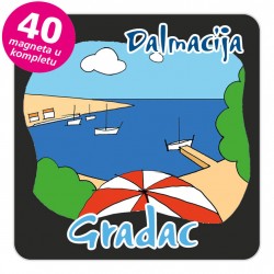 Magneti plaža EKO C 10 B Gradac komplet 40 ili 20 kom