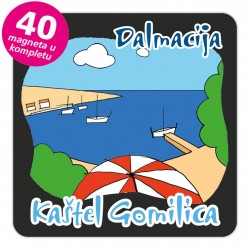 Magneti plaža EKO C 10 B Kaštel Gomilica komplet 40 ili 20 kom