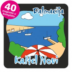 Magneti plaža EKO C 10 B Kaštel Novi komplet 40 ili 20 kom