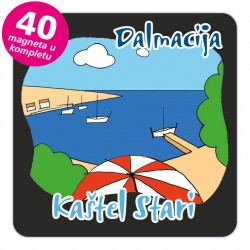 Magneti plaža EKO C 10 B Kaštel Stari komplet 40 ili 20 kom