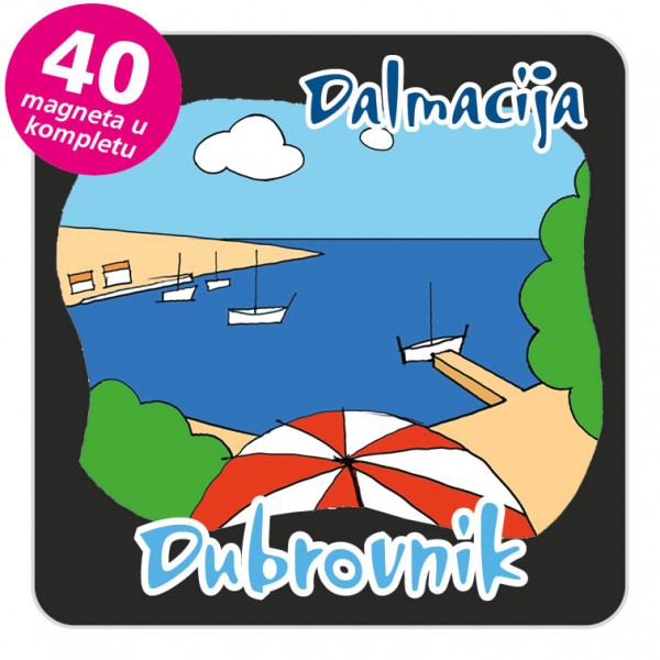Magneti plaža EKO C 10 B Dubrovnik komplet 40 ili 20 kom