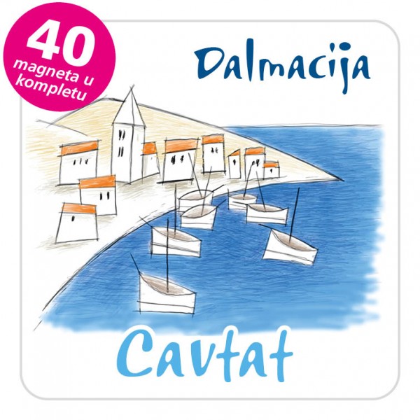 Magneti gradić EKO C 11 B Cavtat komplet 40 ili 20 kom