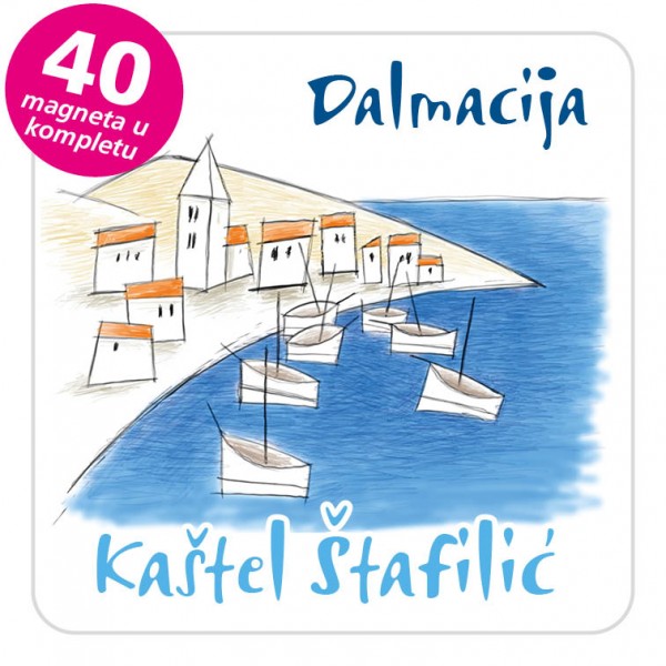 Magneti gradić EKO C 11 B Kaštel Štafilić komplet 40 ili 20 kom