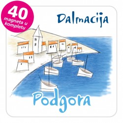 Magneti gradić EKO C 11 B Podgora komplet 40 ili 20 kom