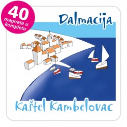 Magneti gradić EKO C 12 W Kaštel Kambelovac komplet 40 ili 20 kom