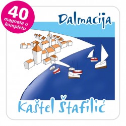 Magneti gradić EKO C 12 W Kaštel Štafilić komplet 40 ili 20 kom