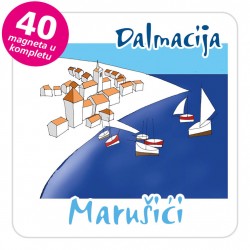 Magneti gradić EKO C 12 W Marušići komplet 40 ili 20 kom