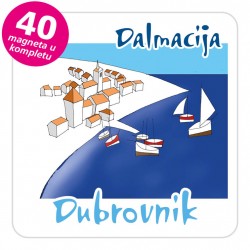 Magneti gradić EKO C 12 W Dubrovnik komplet 40 ili 20 kom