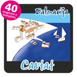 Magneti gradić EKO C 12 B Cavtat komplet 40 ili 20 kom