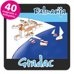 Magneti gradić EKO C 12 B Gradac komplet 40 ili 20 kom