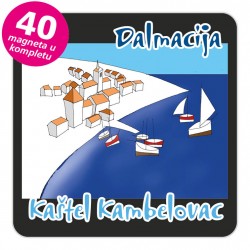 Magneti gradić EKO C 12 B Kaštel Kambelovac komplet 40 ili 20 kom