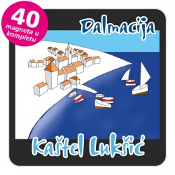 Magneti gradić EKO C 12 B Kaštel Lukšić komplet 40 ili 20 kom