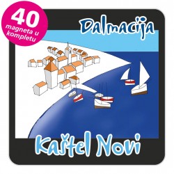 Magneti gradić EKO C 12 B Kaštel Novi komplet 40 ili 20 kom