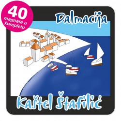 Magneti gradić EKO C 12 B Kaštel Štafilić komplet 40 ili 20 kom