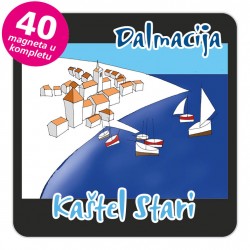 Magneti gradić EKO C 12 B Kaštel Stari komplet 40 ili 20 kom