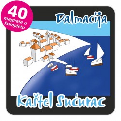 Magneti gradić EKO C 12 B Kaštel Sućurac Kuk komplet 40 ili 20 kom